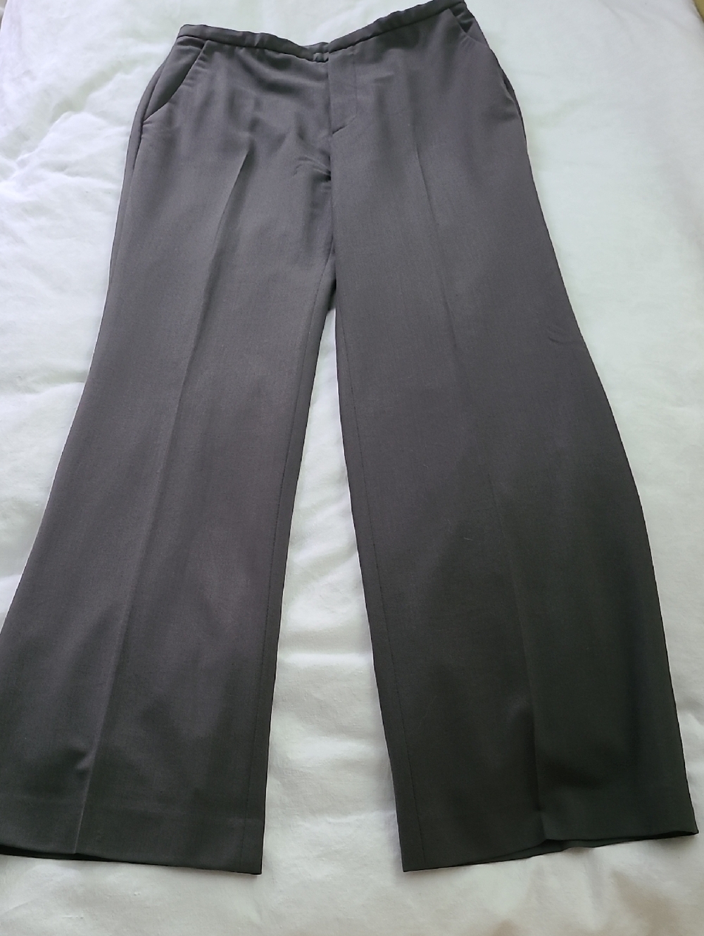 Banana Republic Women's Wide-Leg Trousers in Charcoal